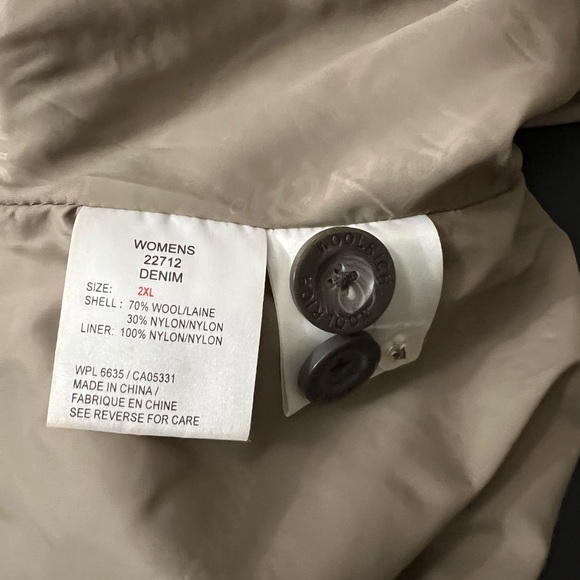 Long Vintage Woolrich Southwestern Coat Aztec Blanket Warm - Picture 3 of 9